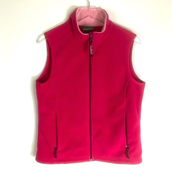 L.L.Bean Women's Coral Fleece Vest M - Picture 1 of 11